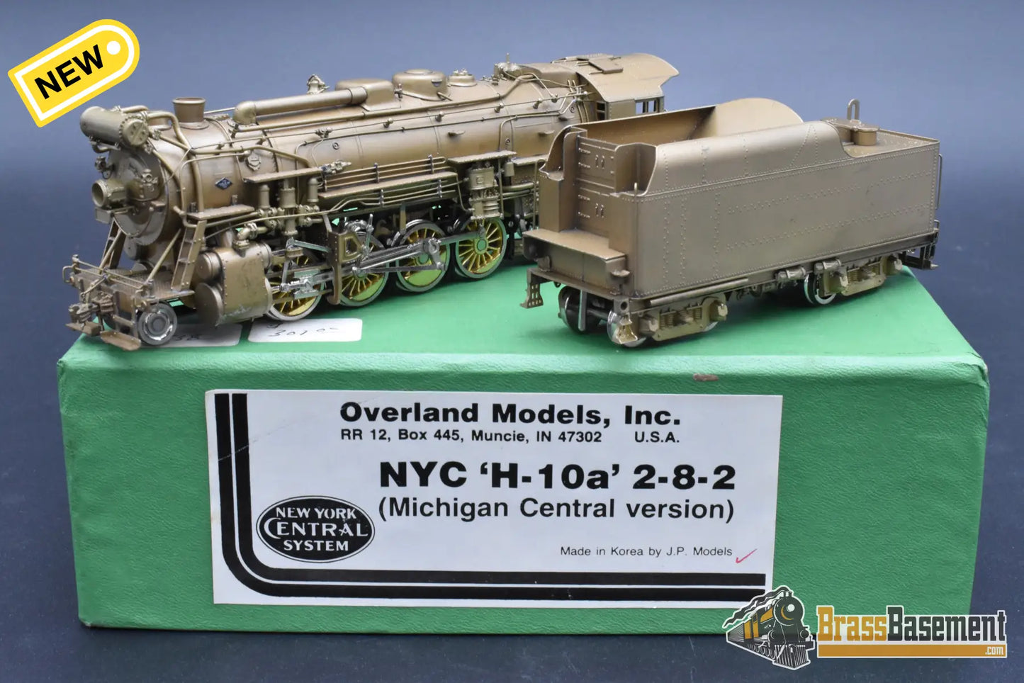 HO Brass - OMI New York Central NYC Michigan Central H-10a Mikado - Unpainted - AS-IS Steam