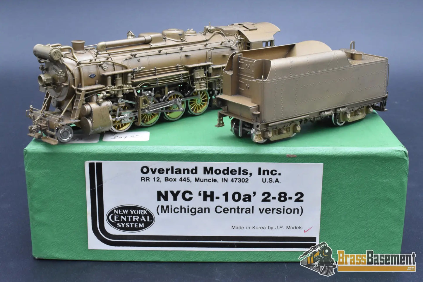 HO Brass - OMI New York Central NYC Michigan Central H-10a Mikado - Unpainted - AS-IS Steam