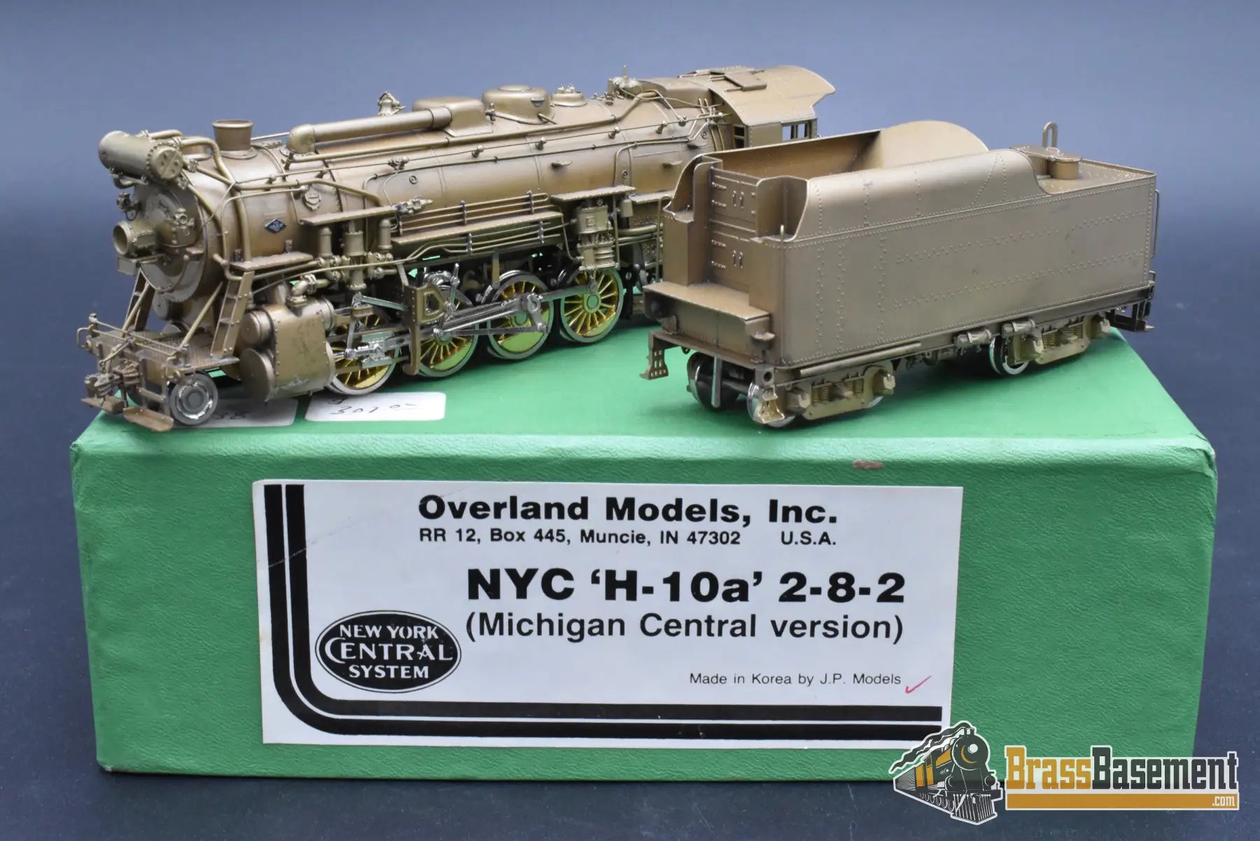 HO Brass - OMI New York Central NYC Michigan Central H-10a Mikado - Unpainted - AS-IS Steam