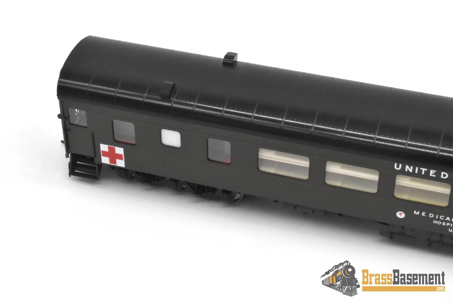 HO Brass - OMI Overland AF-1038-1 US Army Hospital Car #89436 - FP Mint - Passenger
