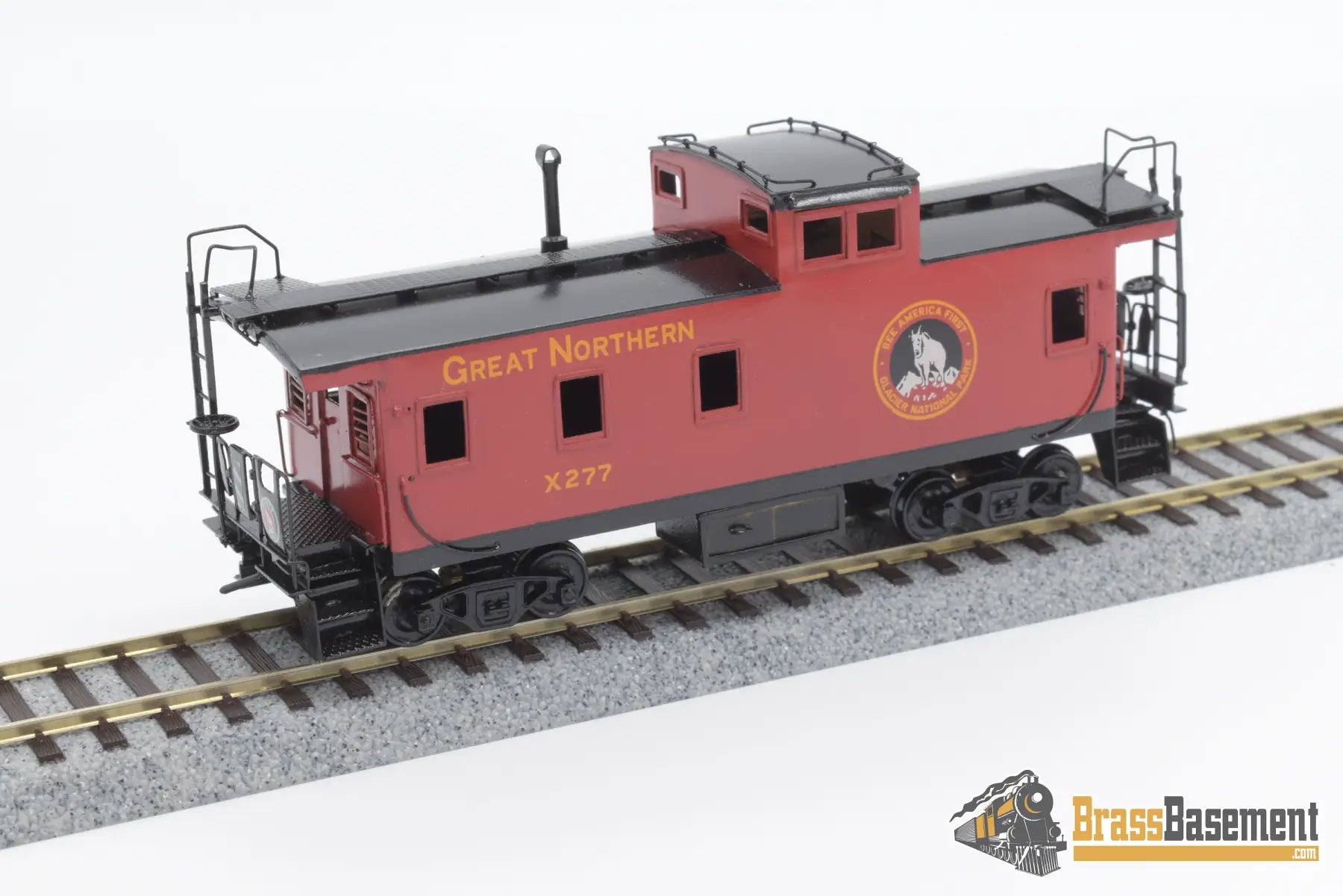 Ho Brass - Omi Overland Great Northern Caboose Custom Painted