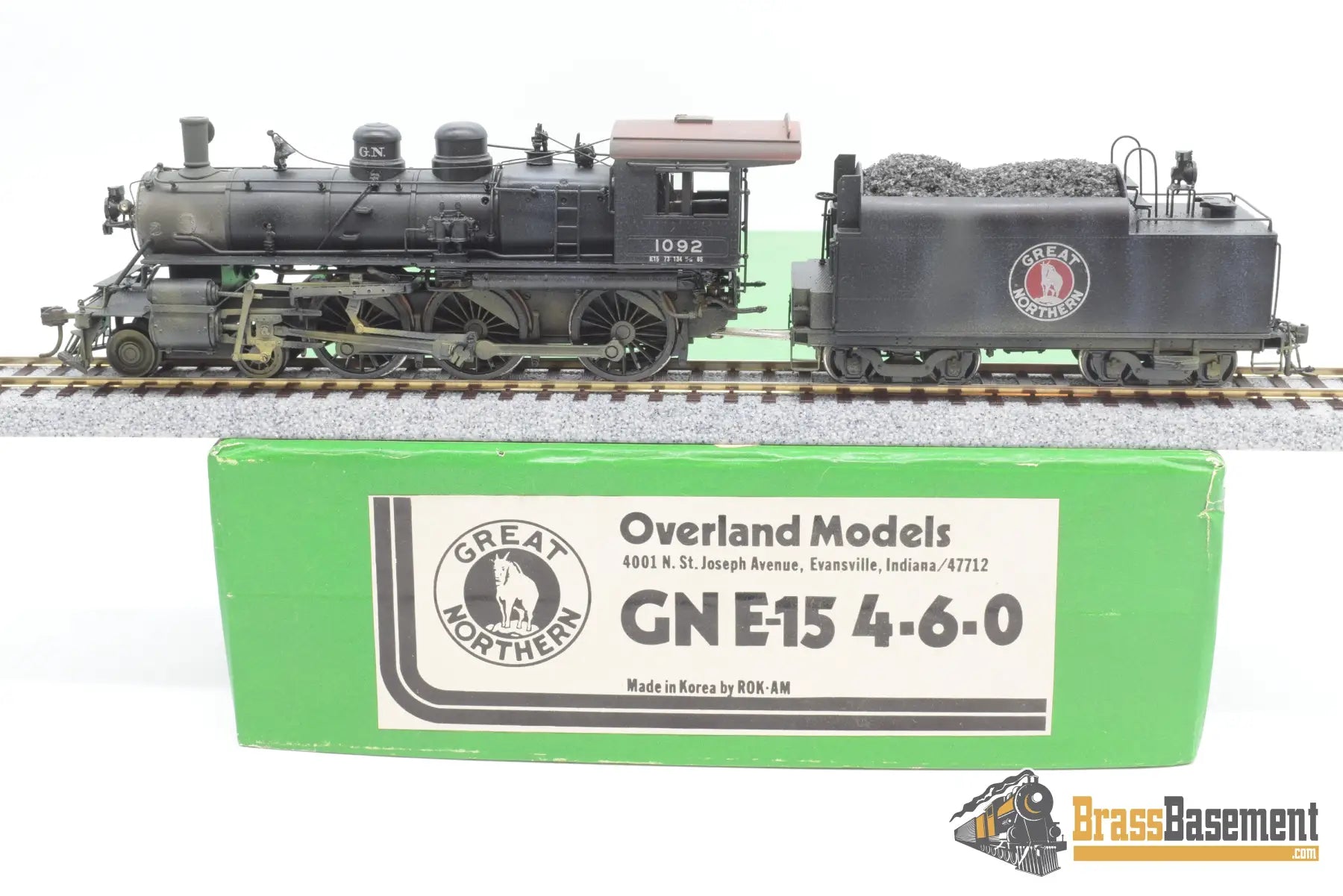Ho Brass - Omi Overland Great Northern E - 15 4 - 6 - 0 Nice Paint Steam