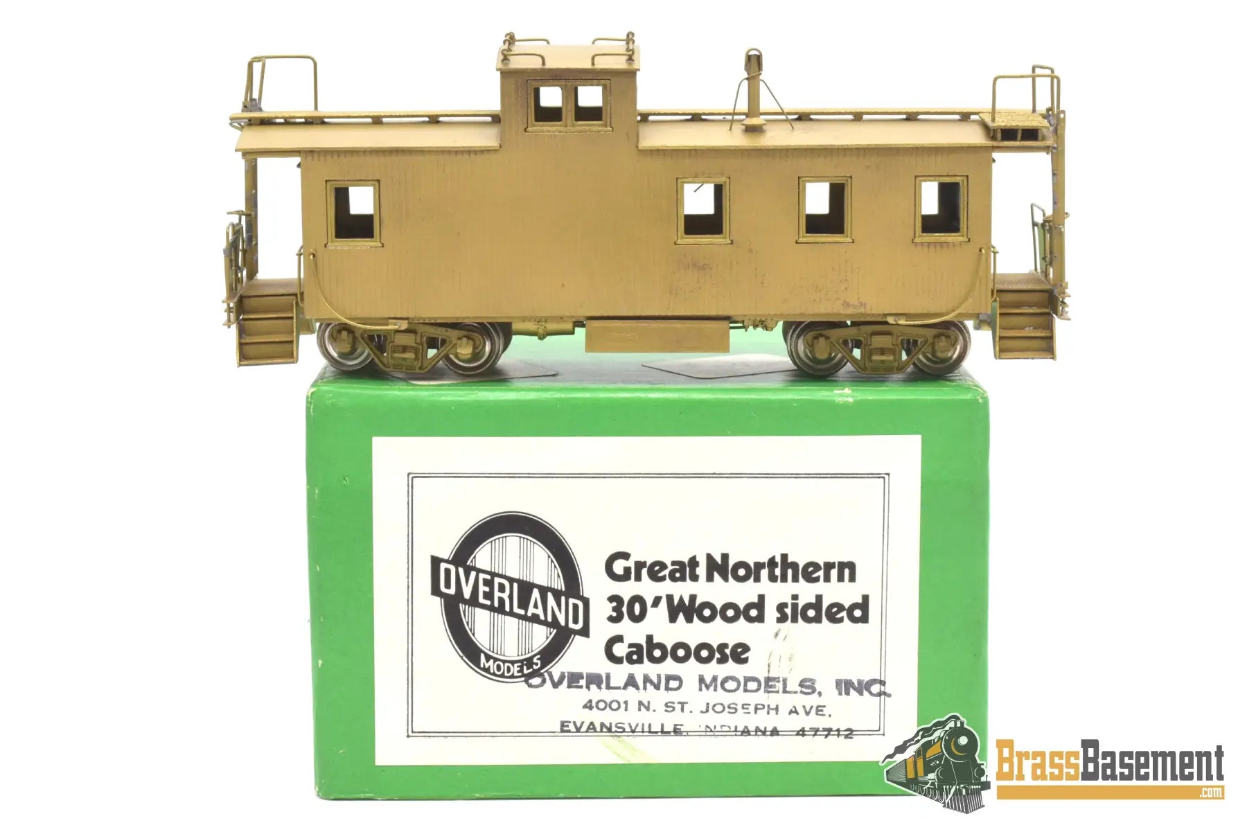Ho Brass - Omi Overland Models Great Northern Gn 30’ Wood Sided Caboose