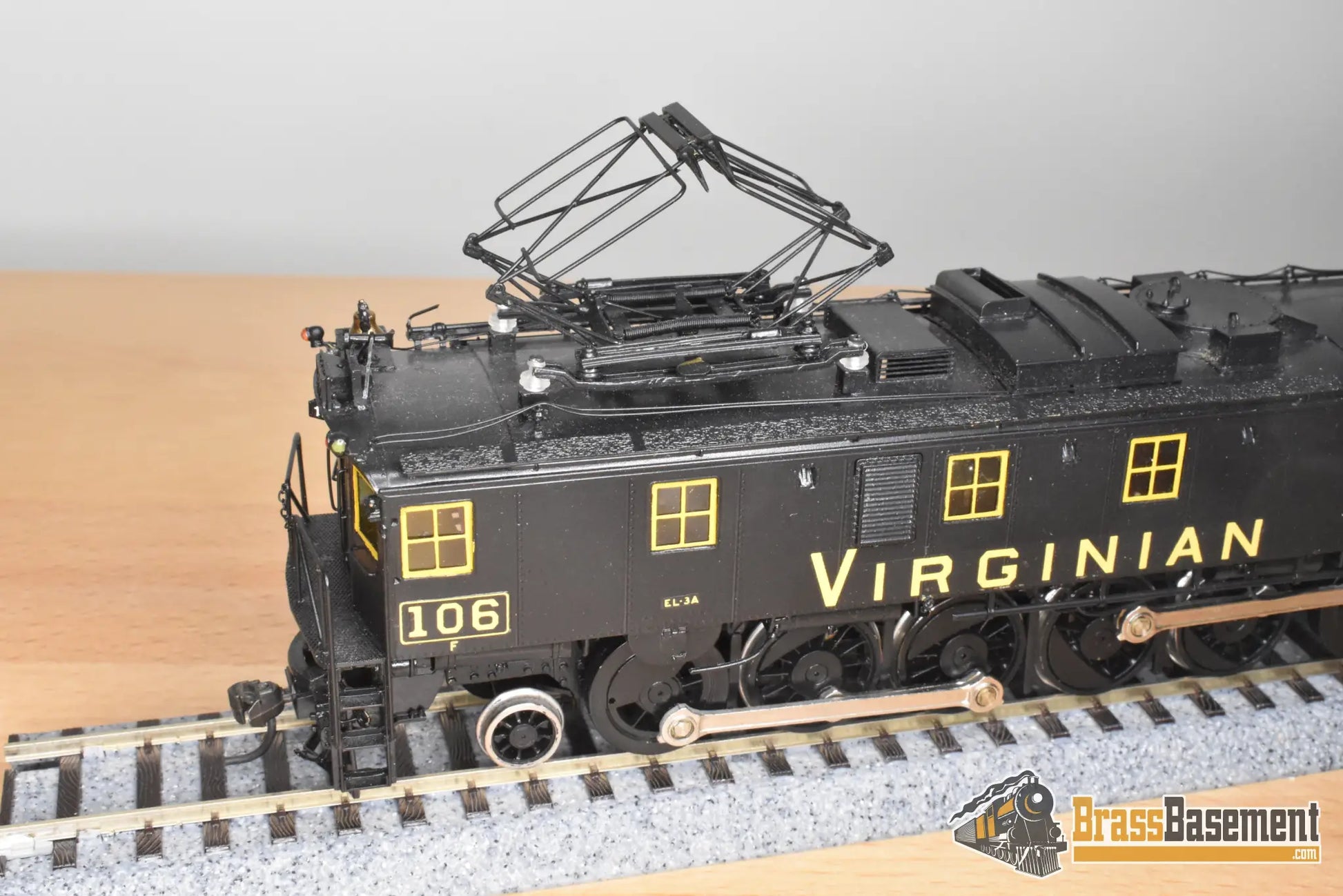 HO Brass - OMI Virginian Railway EL-3A Electric 3-Unit JackShaft Set - CPOMI - Nice Runner - Electric
