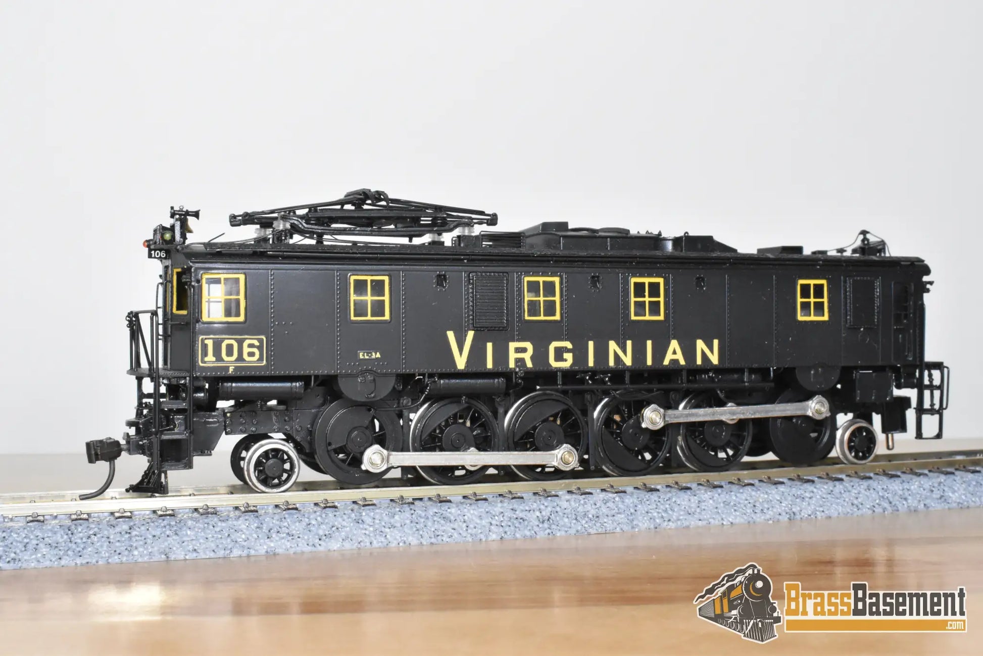 HO Brass - OMI Virginian Railway EL-3A Electric 3-Unit JackShaft Set - CPOMI - Nice Runner - Electric
