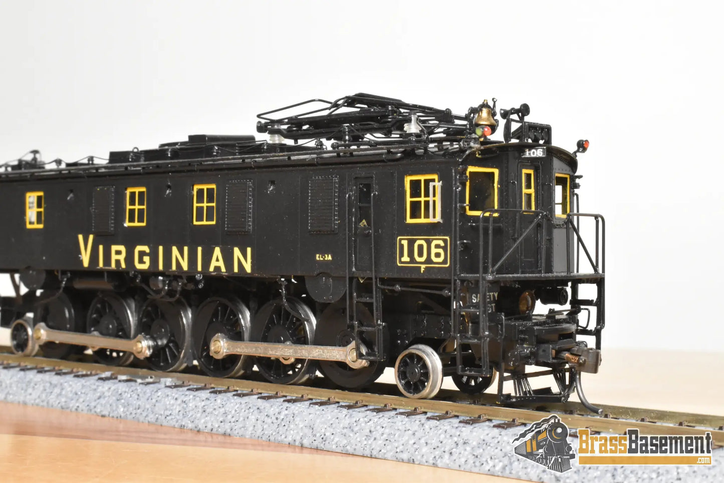 HO Brass - OMI Virginian Railway EL-3A Electric 3-Unit JackShaft Set - CPOMI - Nice Runner - Electric