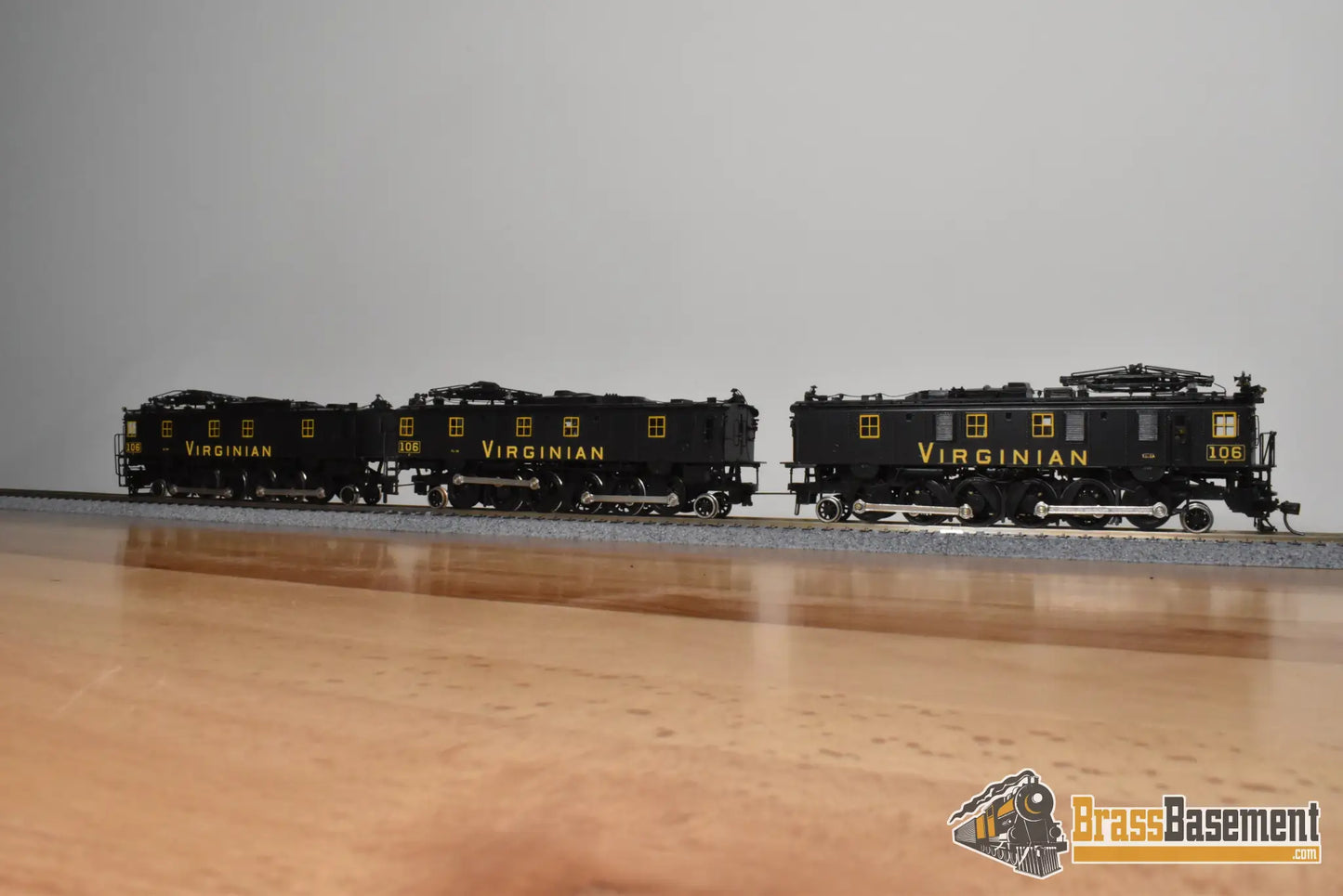 HO Brass - OMI Virginian Railway EL-3A Electric 3-Unit JackShaft Set - CPOMI - Nice Runner - Electric