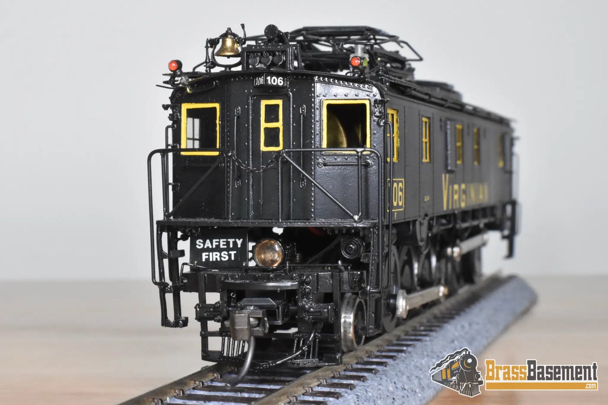 HO Brass - OMI Virginian Railway EL-3A Electric 3-Unit JackShaft Set - CPOMI - Nice Runner - Electric