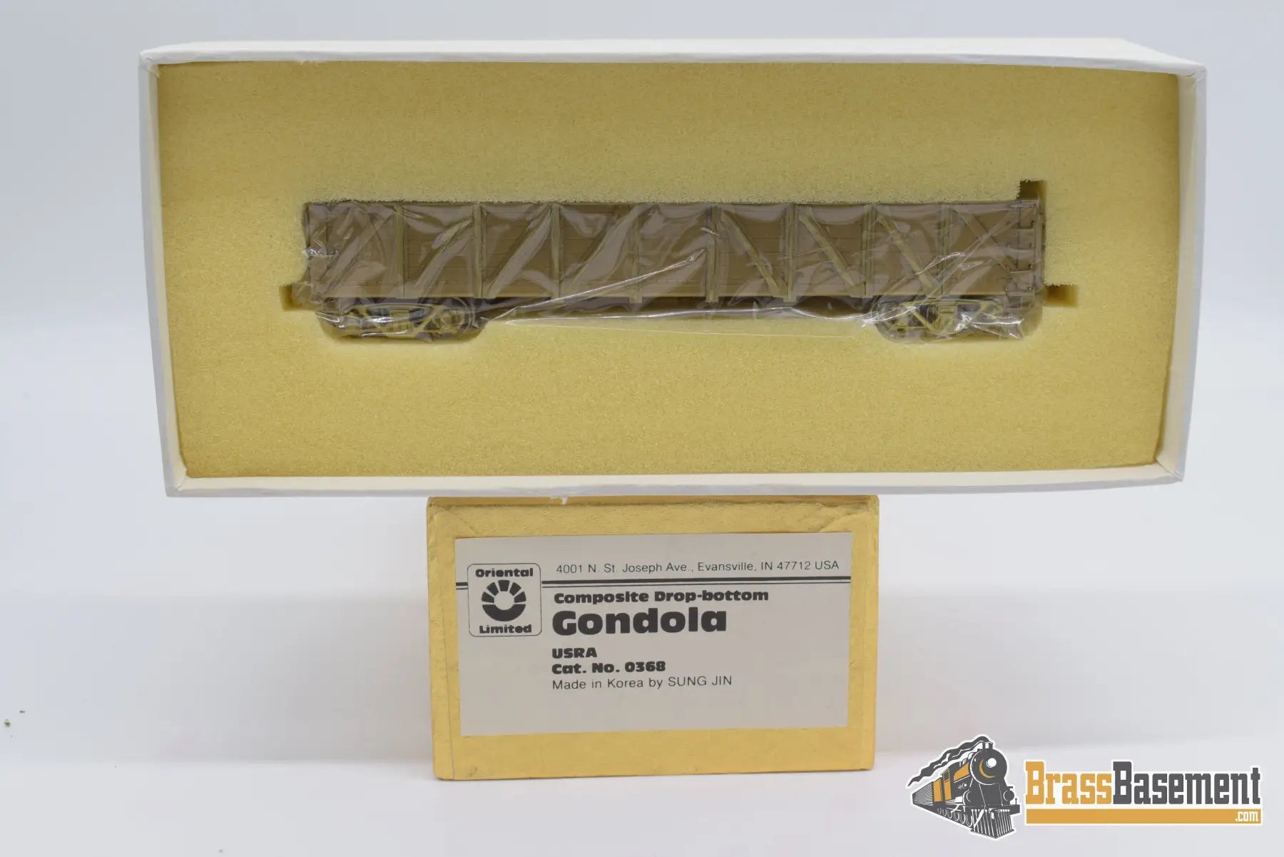 Ho Brass - Oriental 0368 Composite Drop Bottom Gondola Unpainted Freight