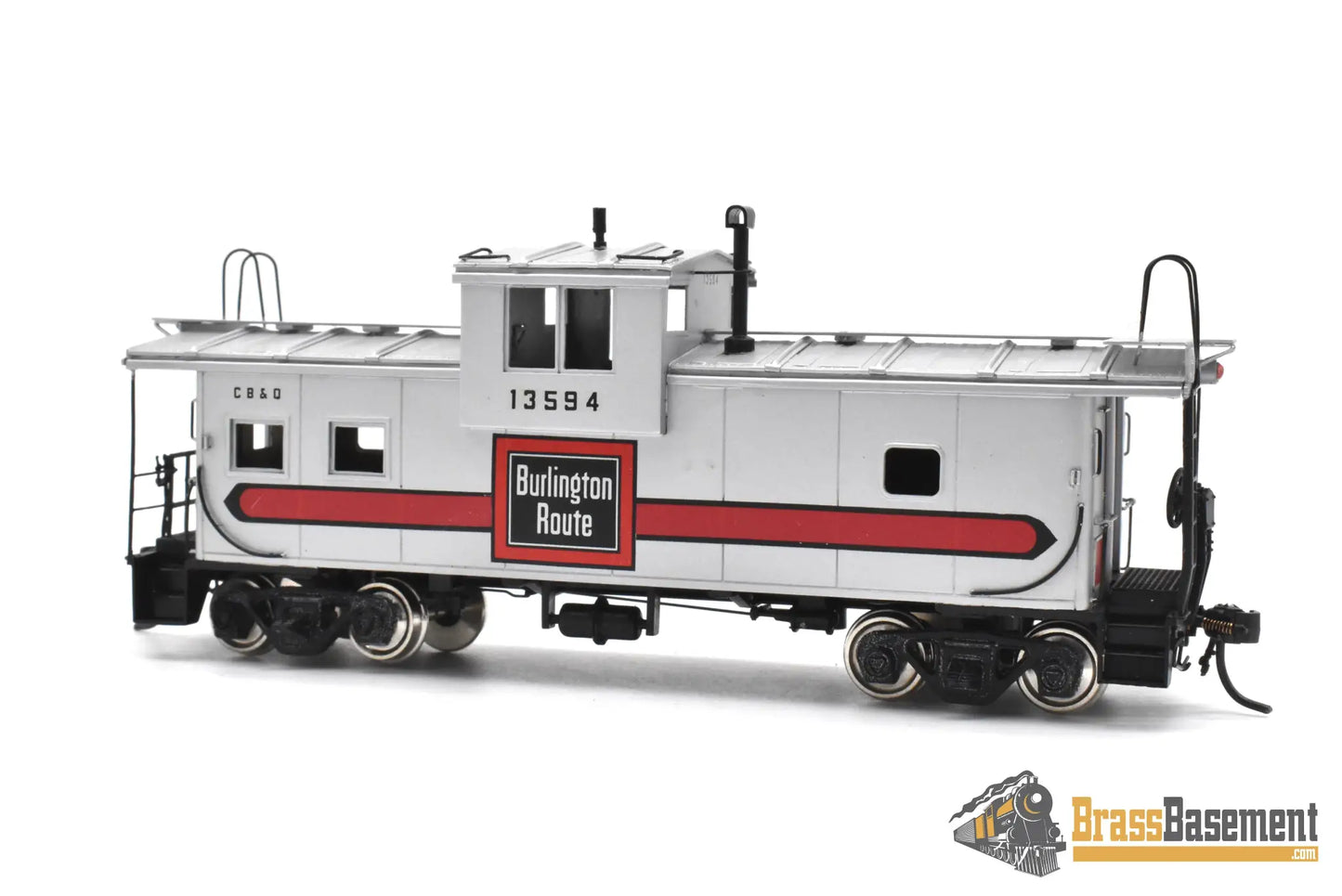 HO Brass - Oriental Burlington CB&Q NE-13 Caboose - Custom Painted Samhongsa Caboose