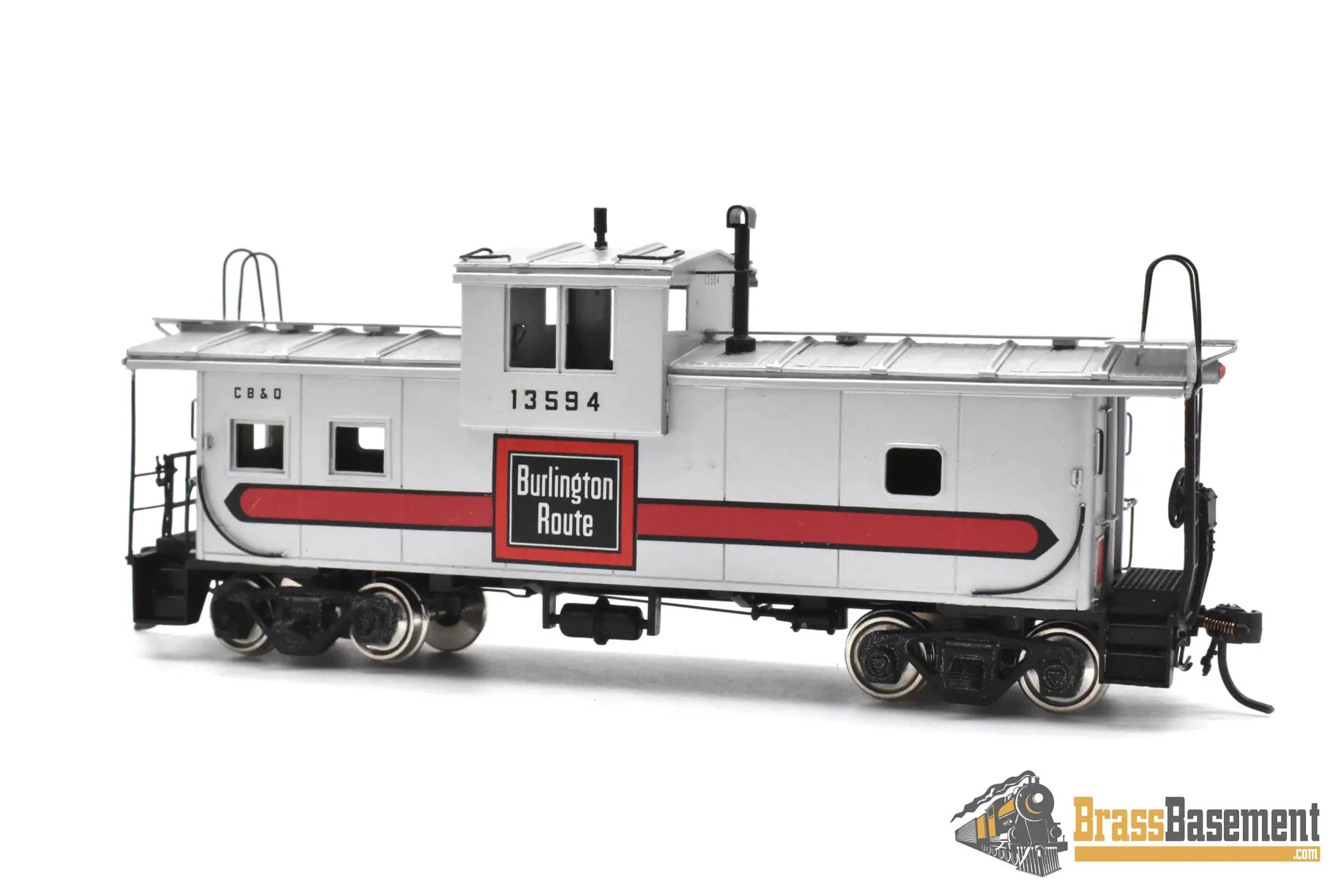 HO Brass - Oriental Burlington CB&Q NE-13 Caboose - Custom Painted Samhongsa Caboose
