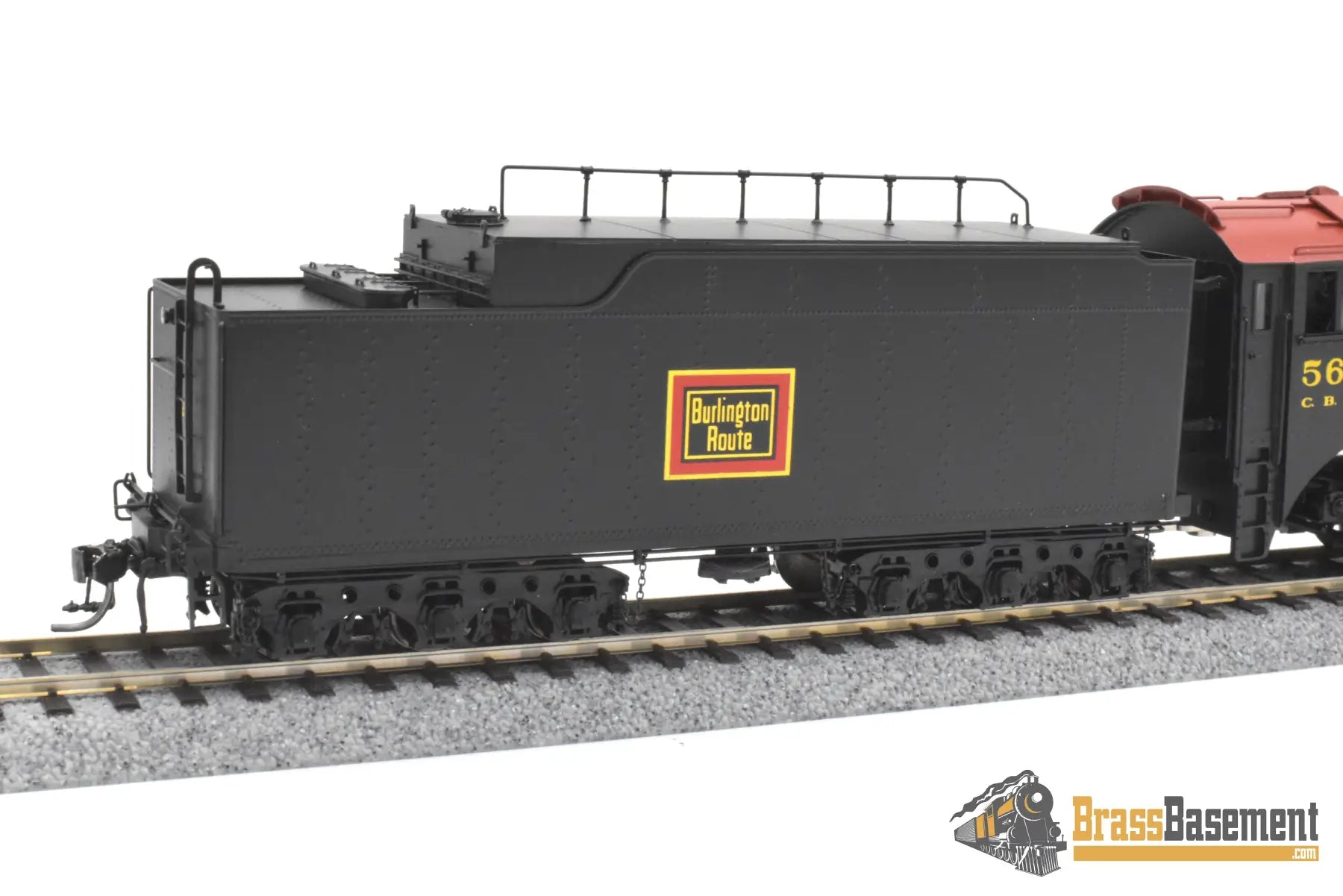 HO Brass - Oriental CB&Q Burlington O-5B 4-8-4 #5629 - FP Korea Brass Diesel