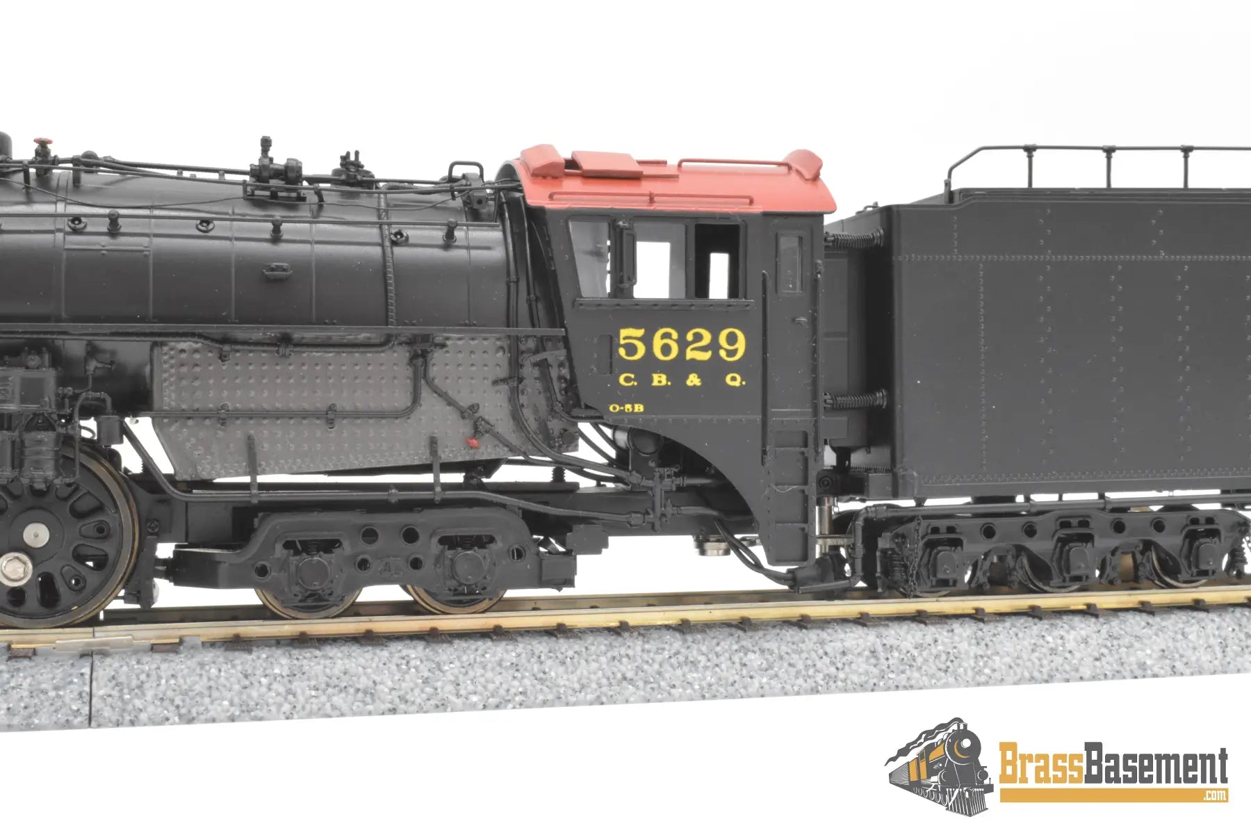 HO Brass - Oriental CB&Q Burlington O-5B 4-8-4 #5629 - FP Korea Brass Diesel