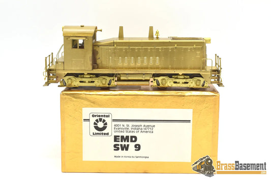 Ho Brass - Oriental Emd Sw9 1200 Hp Switcher Unpainted Nice Runner Diesel