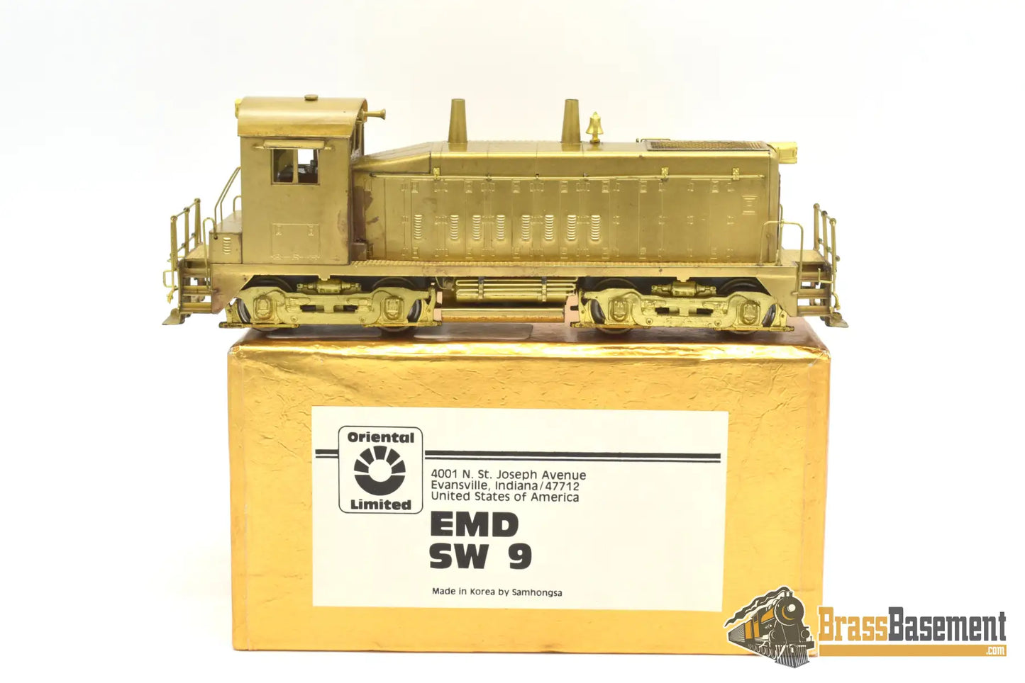 Ho Brass - Oriental Emd Sw9 1200 Hp Switcher Unpainted Nice Runner Diesel