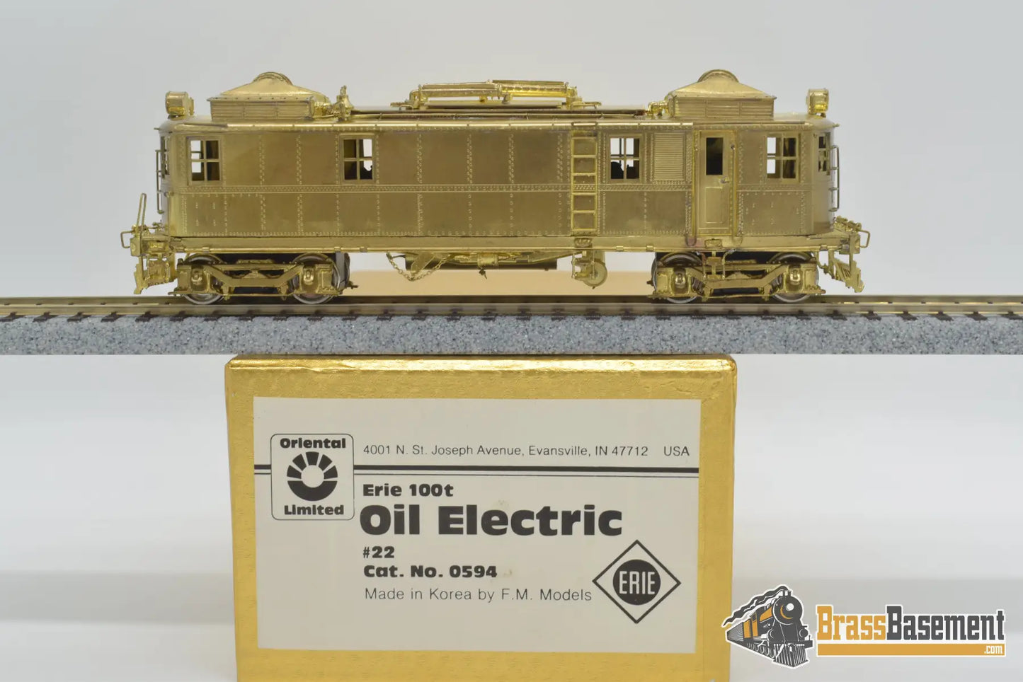 Ho Brass - Oriental Erie Oil - Electric 100 Ton Unit Unpainted Diesel
