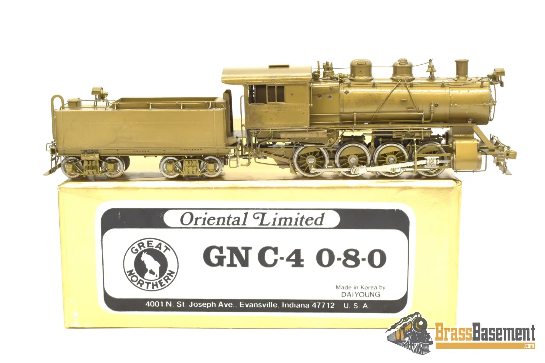 Ho Brass - Oriental Great Northern Gn C - 4 0 - 8 - 0 Unpainted Excellent Runner Steam