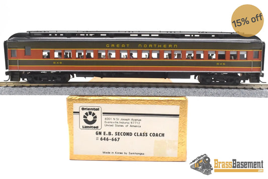 Ho Brass - Oriental Limited Great Northern Empire Builder Second Class Coach #646 Pro Custom &