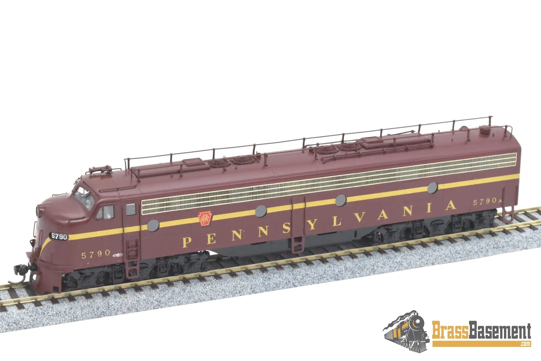 Ho Brass - Oriental Pennsylvania Prr E8 W/ Trainphone Pro Custom Paint 1960S Era Diesel