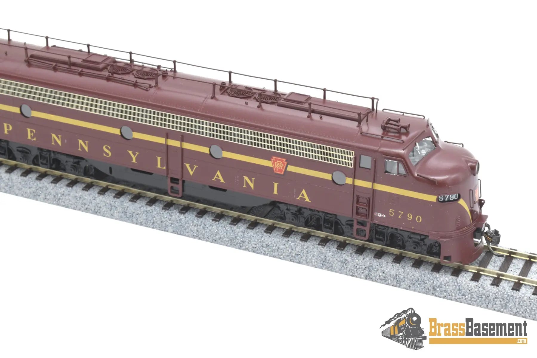 Ho Brass - Oriental Pennsylvania Prr E8 W/ Trainphone Pro Custom Paint 1960S Era Diesel