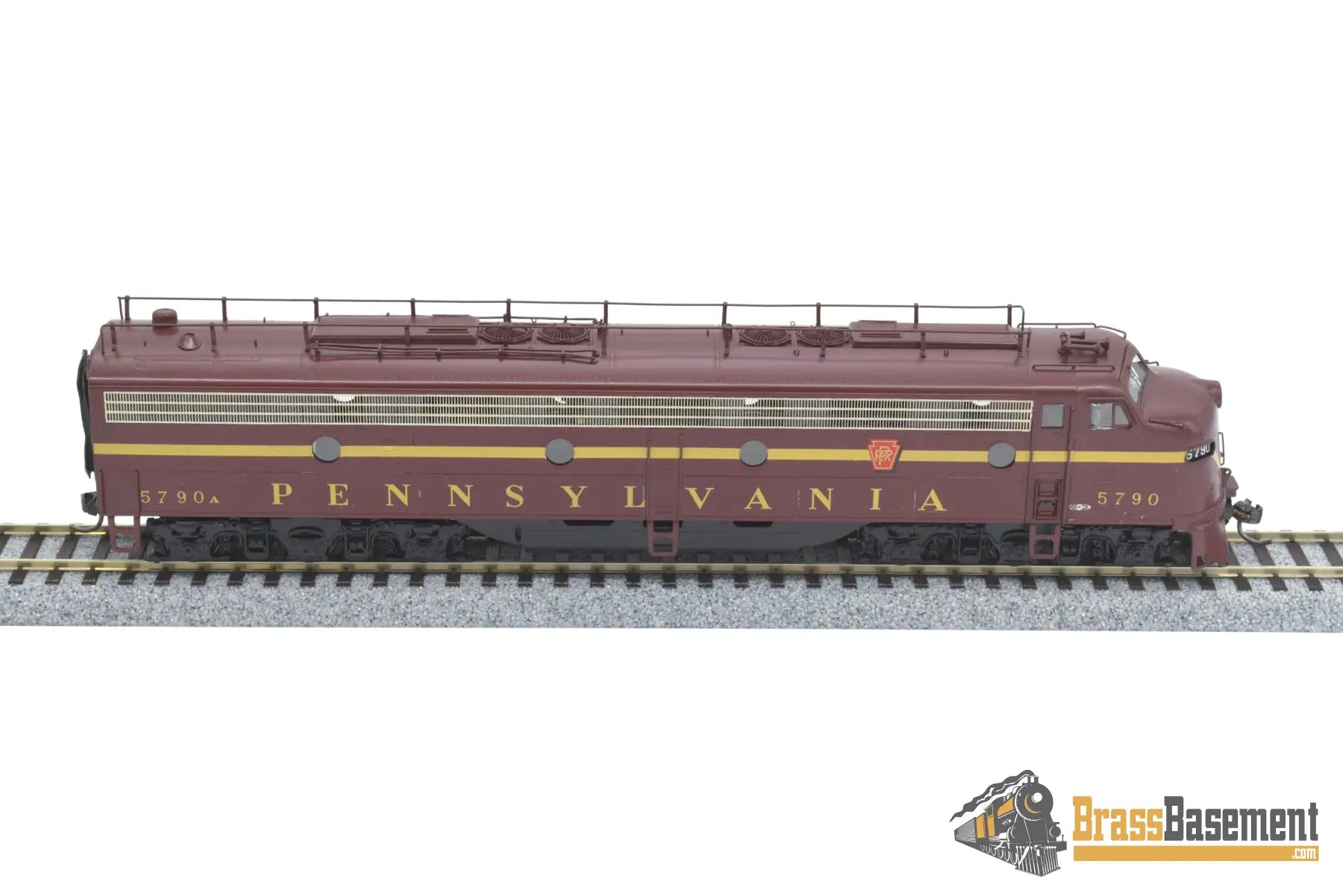 Ho Brass - Oriental Pennsylvania Prr E8 W/ Trainphone Pro Custom Paint 1960S Era Diesel