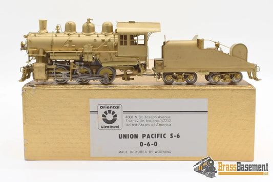 Ho Brass - Oriental Union Pacific Up S-6 0-6-0 Unpainted Great Runner!