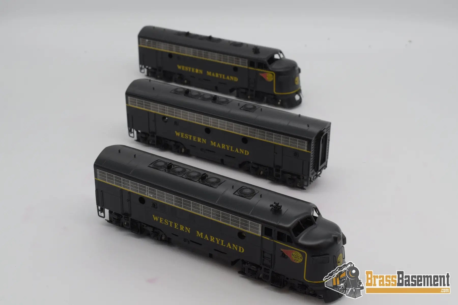 Ho Brass - Oriental Western Maryland Wm F7 Aba Set Mint Diesel