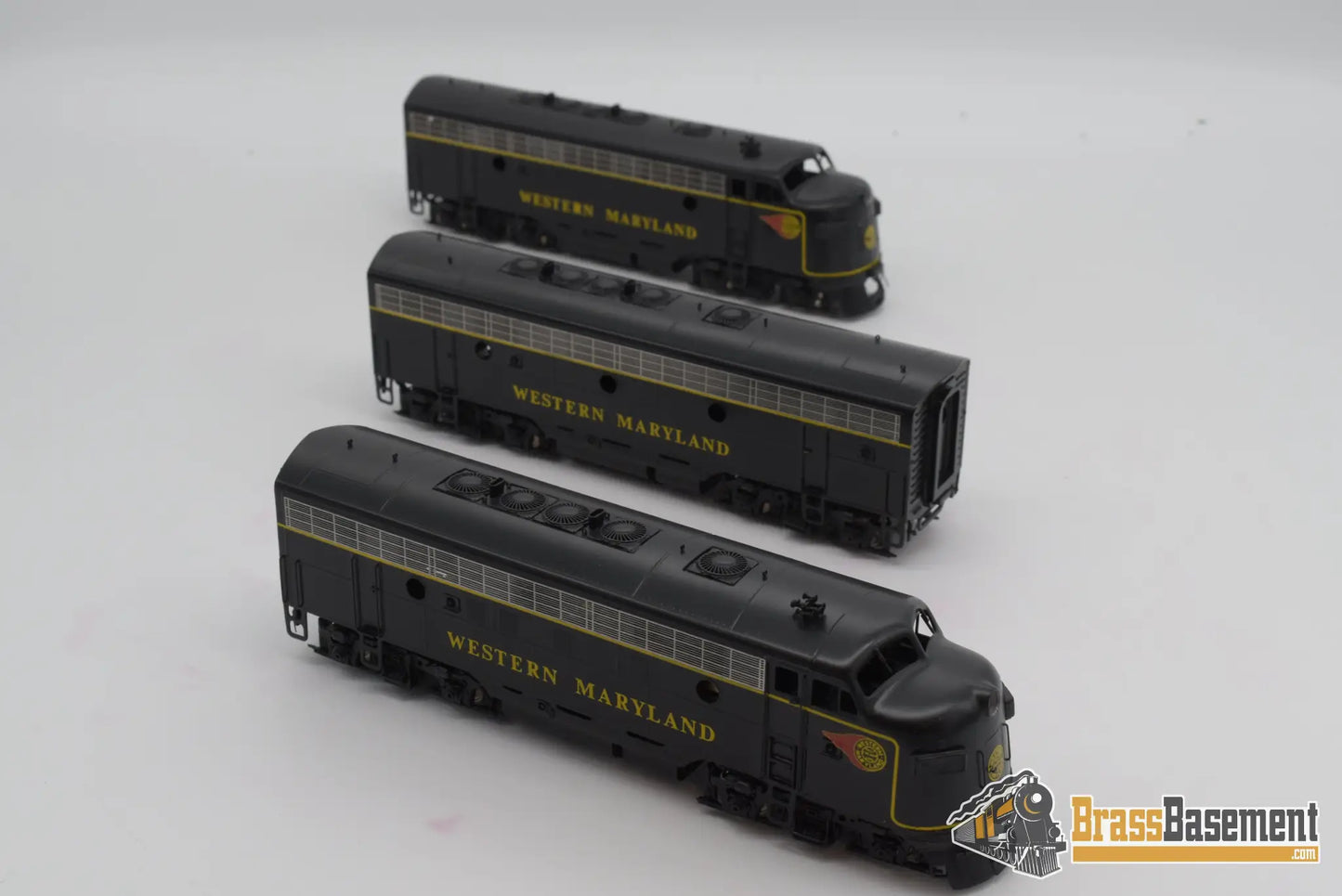 Ho Brass - Oriental Western Maryland Wm F7 Aba Set Mint Diesel