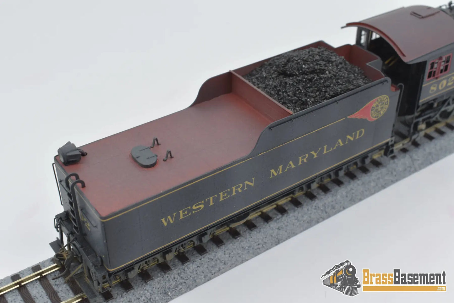 Ho Brass - Ortl Western Maryland 2 - 8 - 0 H - 9 W/ Steam Ejector Factory Painted / Weathered