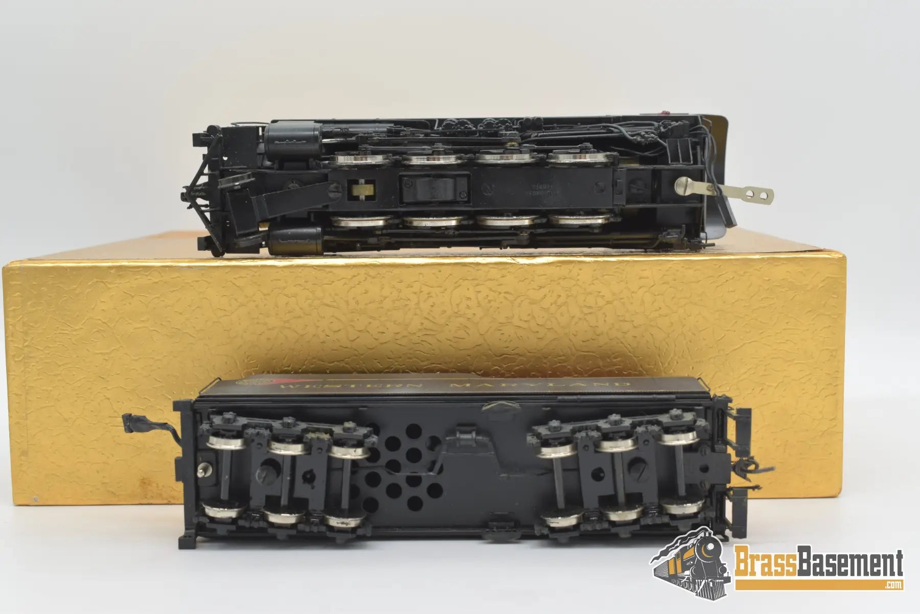 Ho Brass - Ortl Western Maryland 2 - 8 - 0 H - 9 W/ Steam Ejector Factory Painted / Weathered