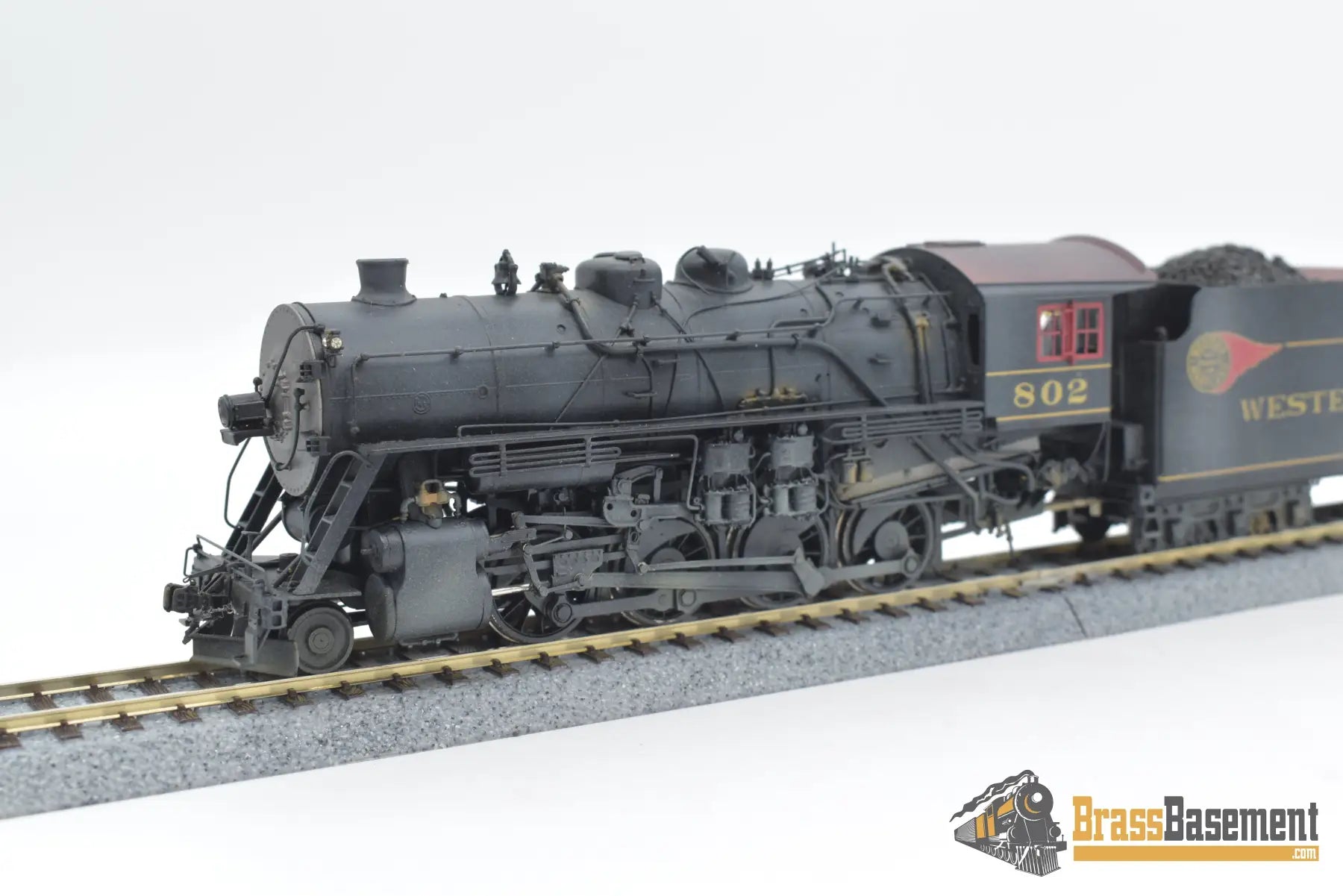 Ho Brass - Ortl Western Maryland 2 - 8 - 0 H - 9 W/ Steam Ejector Factory Painted / Weathered