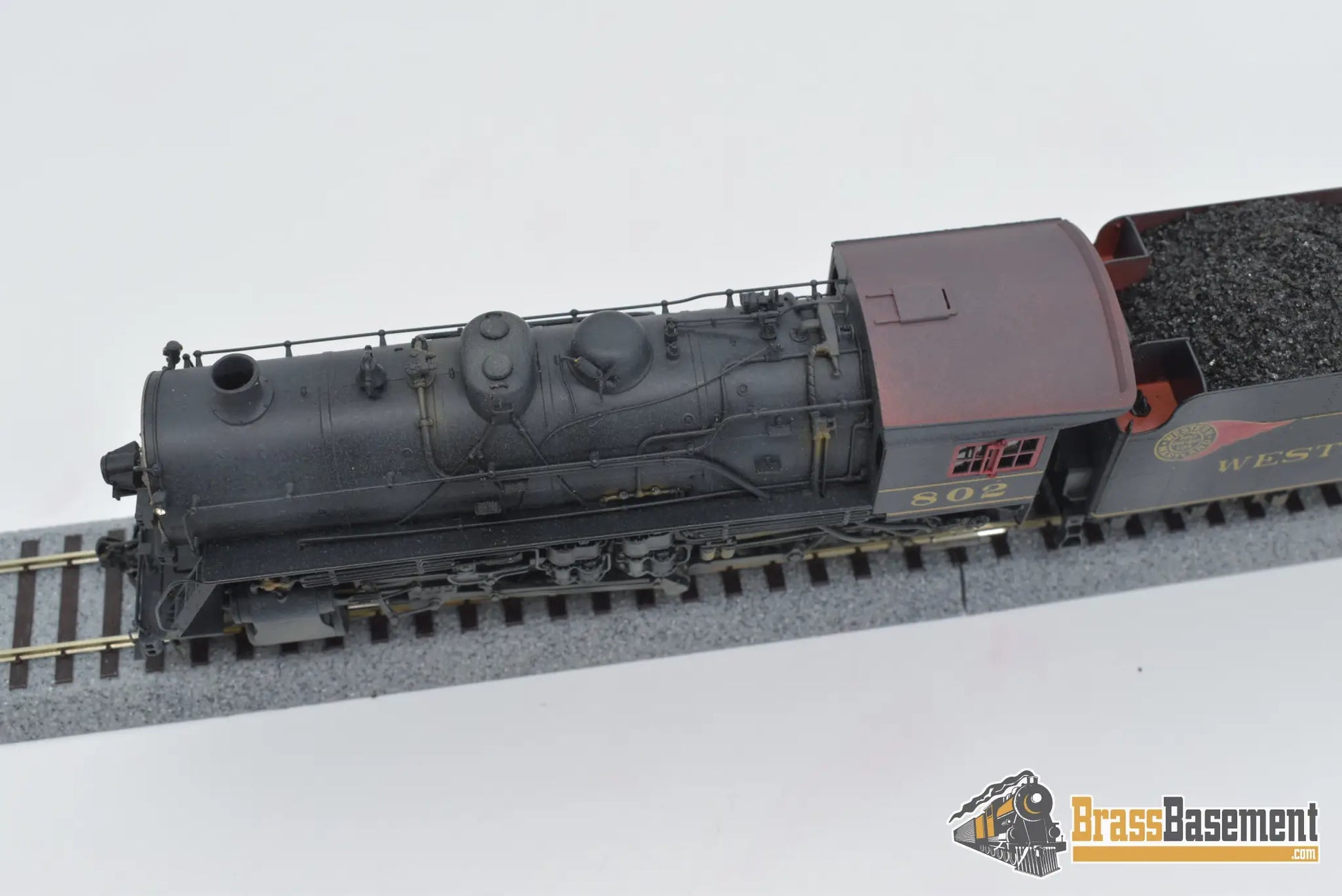 Ho Brass - Ortl Western Maryland 2 - 8 - 0 H - 9 W/ Steam Ejector Factory Painted / Weathered