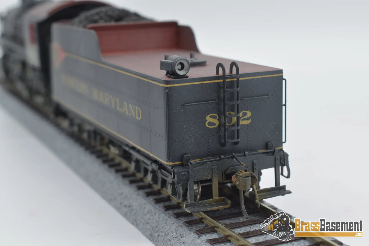 Ho Brass - Ortl Western Maryland 2 - 8 - 0 H - 9 W/ Steam Ejector Factory Painted / Weathered