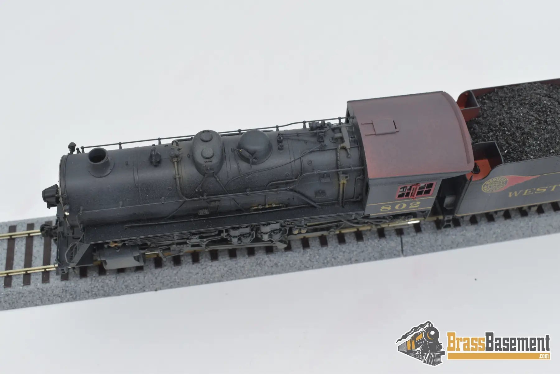 Ho Brass - Ortl Western Maryland 2 - 8 - 0 H - 9 W/ Steam Ejector Factory Painted / Weathered