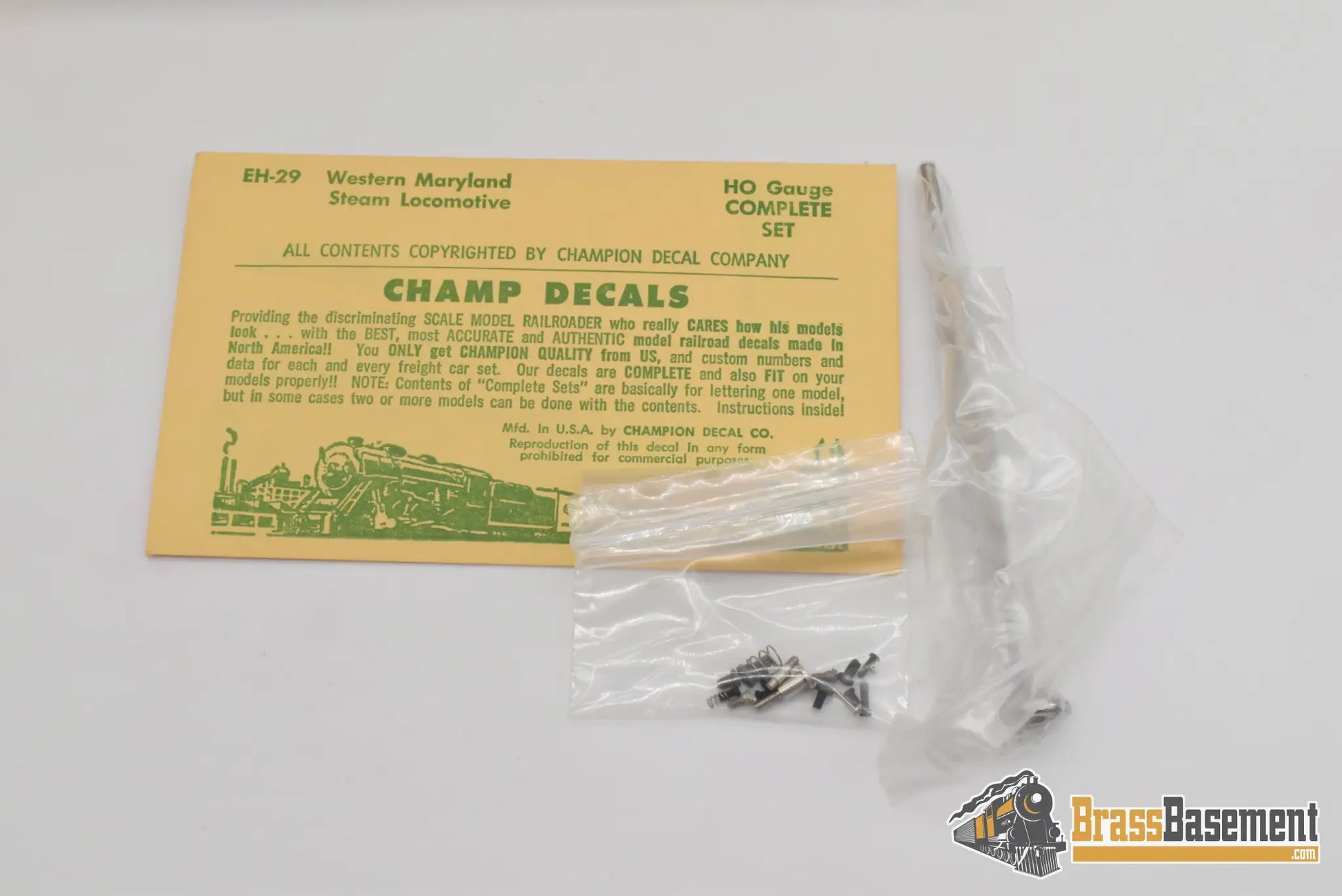 Ho Brass - Ortl Western Maryland Wm 2-8-0 H-9 Worthington Fwh Factory Painted Steam