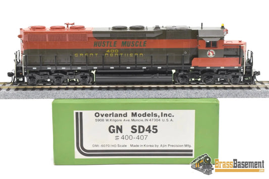 Ho Brass - Overland Great Northern Gn Sd45 #400 ‘Hustle Muscle’ C/P Nice Diesel