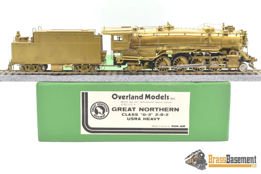 Ho Brass - Overland Great Northern O - 3 2 - 8 - 2 Mikado Unpainted