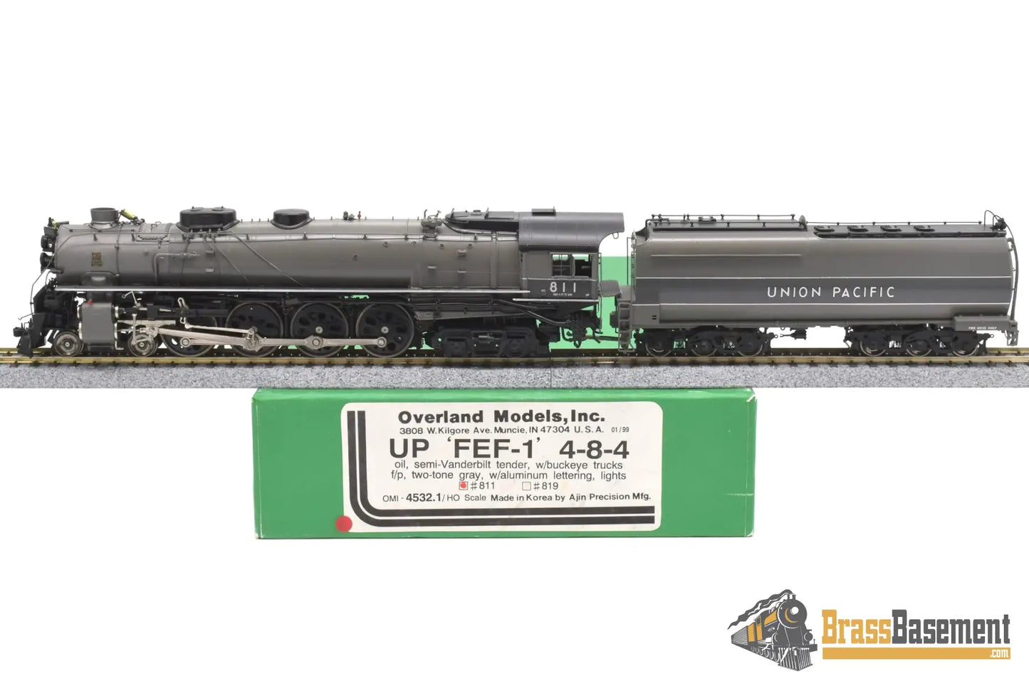 HO Brass - Overland OMI 4532.1 Union Pacific FEF- 1 #811