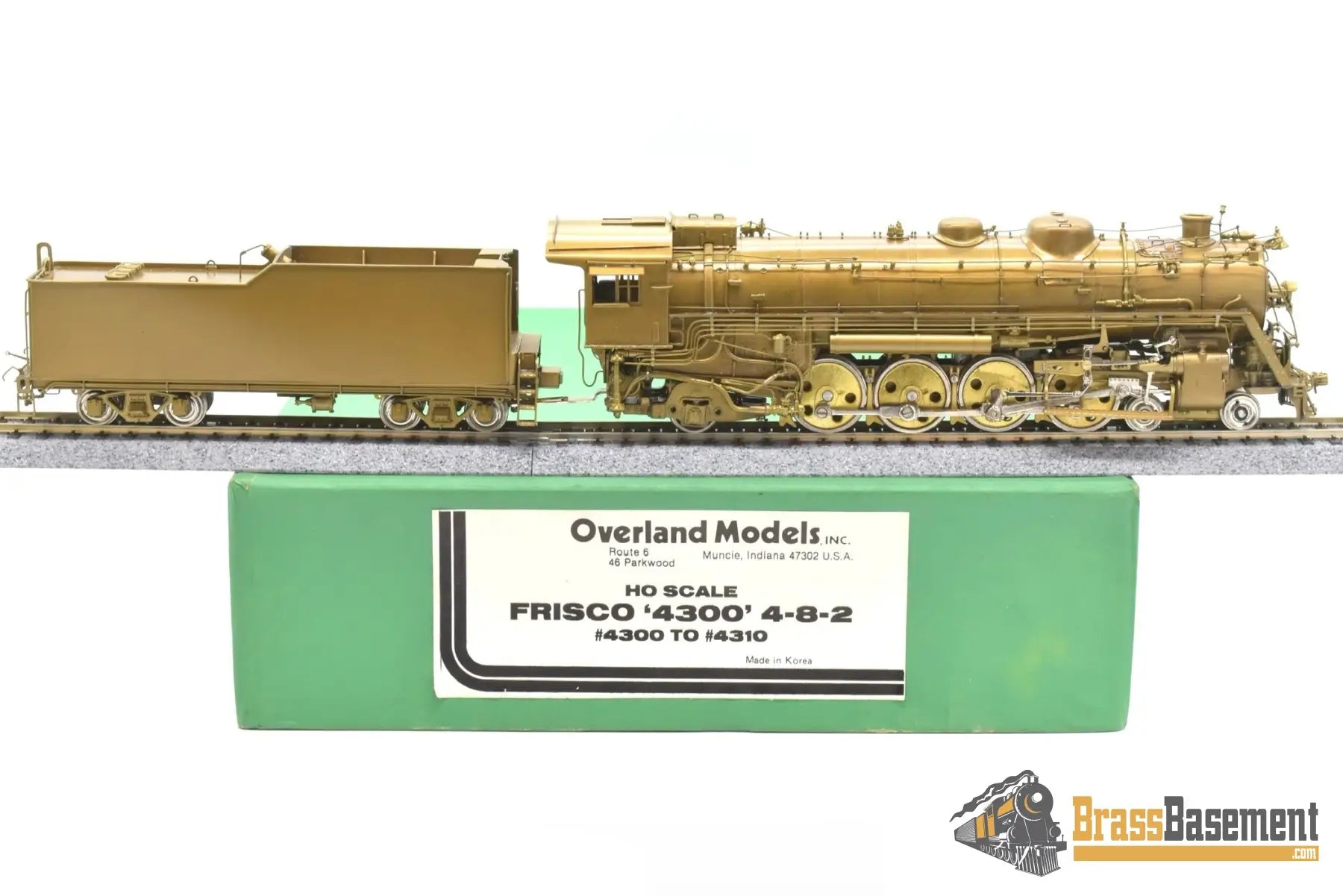 Ho Brass - Overland Slsf - Frisco 4 - 8 - 2 ‘4300’ Class Mountain Unpainted