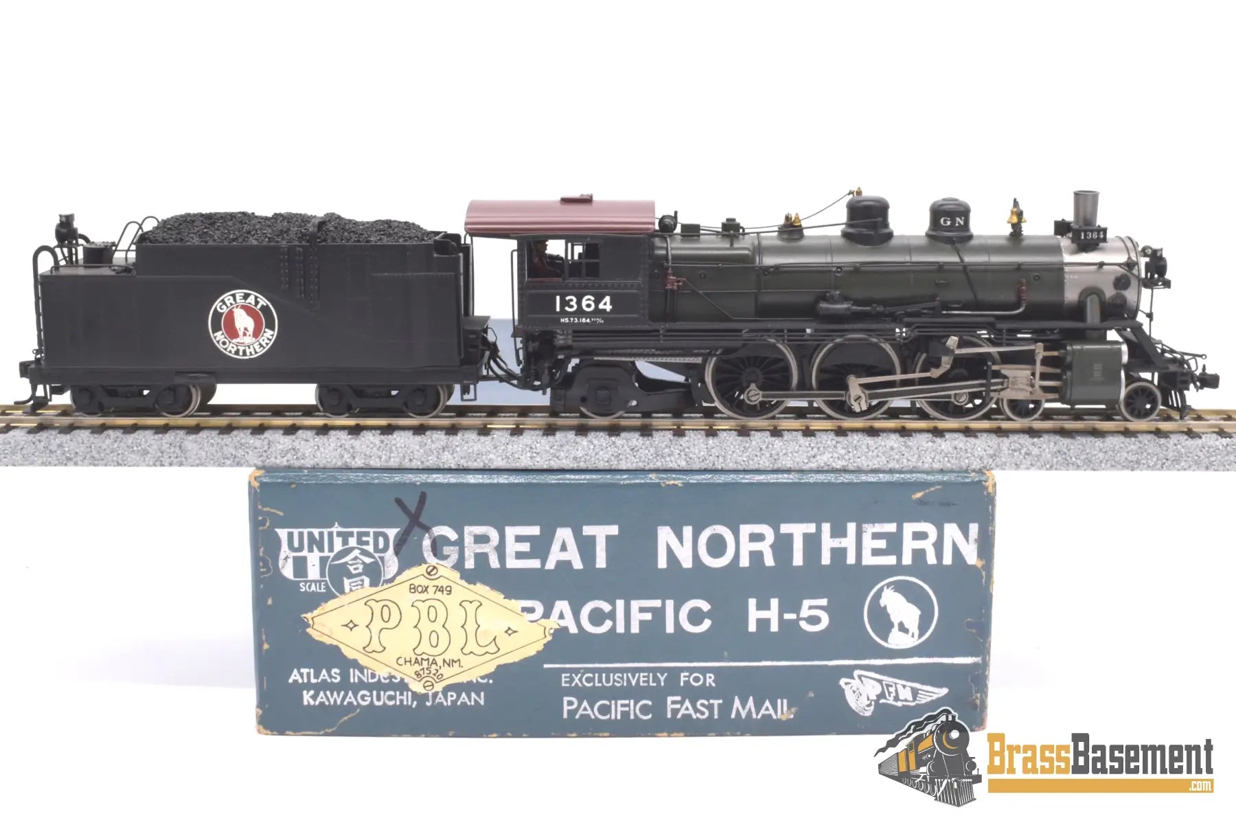 Ho Brass - Pbl/Pfm Great Northern Gn 4 - 6 - 2 H - 5 Pro Paint & Plated Cylinders Steam
