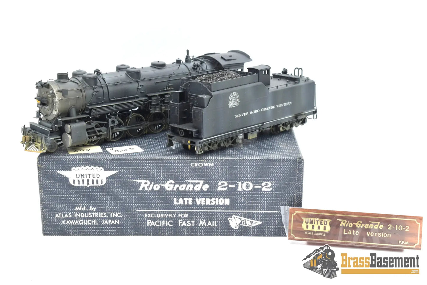 Ho Brass - Pfm Drgw Rio Grande 2 - 10 - 2 F - 81 Late Version Custom Paint Steam