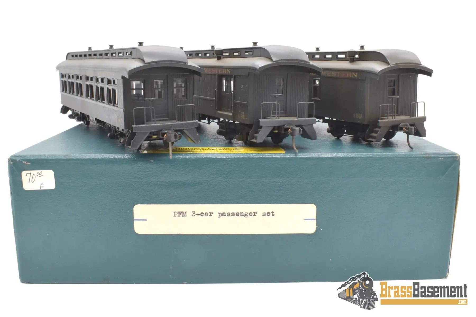 Ho Brass - Pfm Fujiyama 3 Car Old Time Passenger Set Drgw Rio Grande Paint Nice
