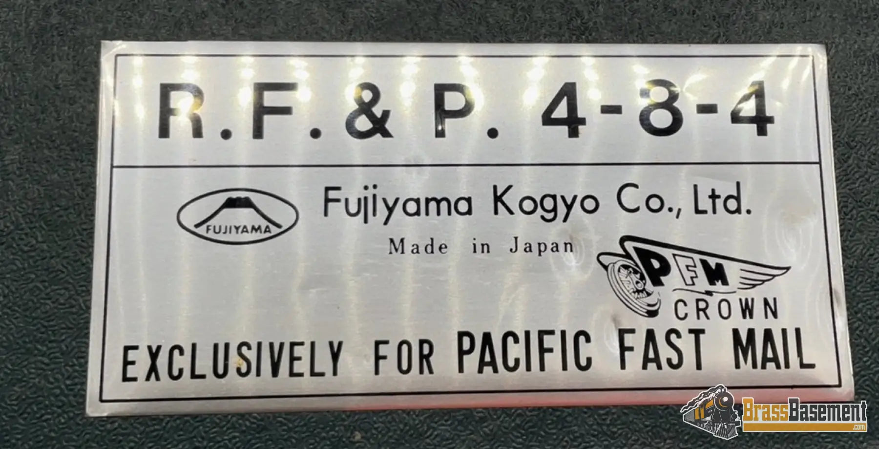 Ho Brass - Pfm Fujiyama Crown Rf&P Governor 4 - 8 - 4 1976 Run