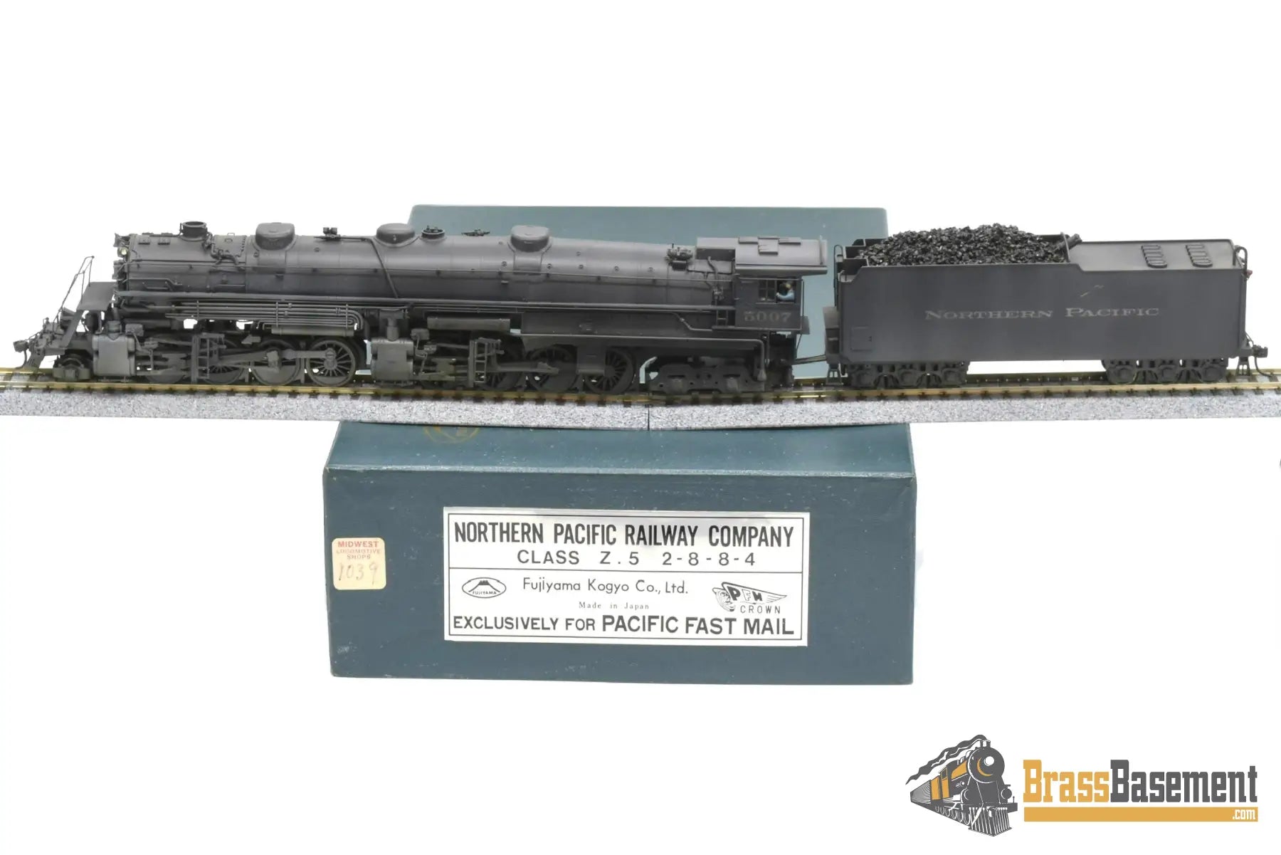 Ho Brass - Pfm Fujiyama Northern Pacific Np 2 - 8 - 8 - 4 Z - 5 ’Yellowstone’ Custom Paint Steam