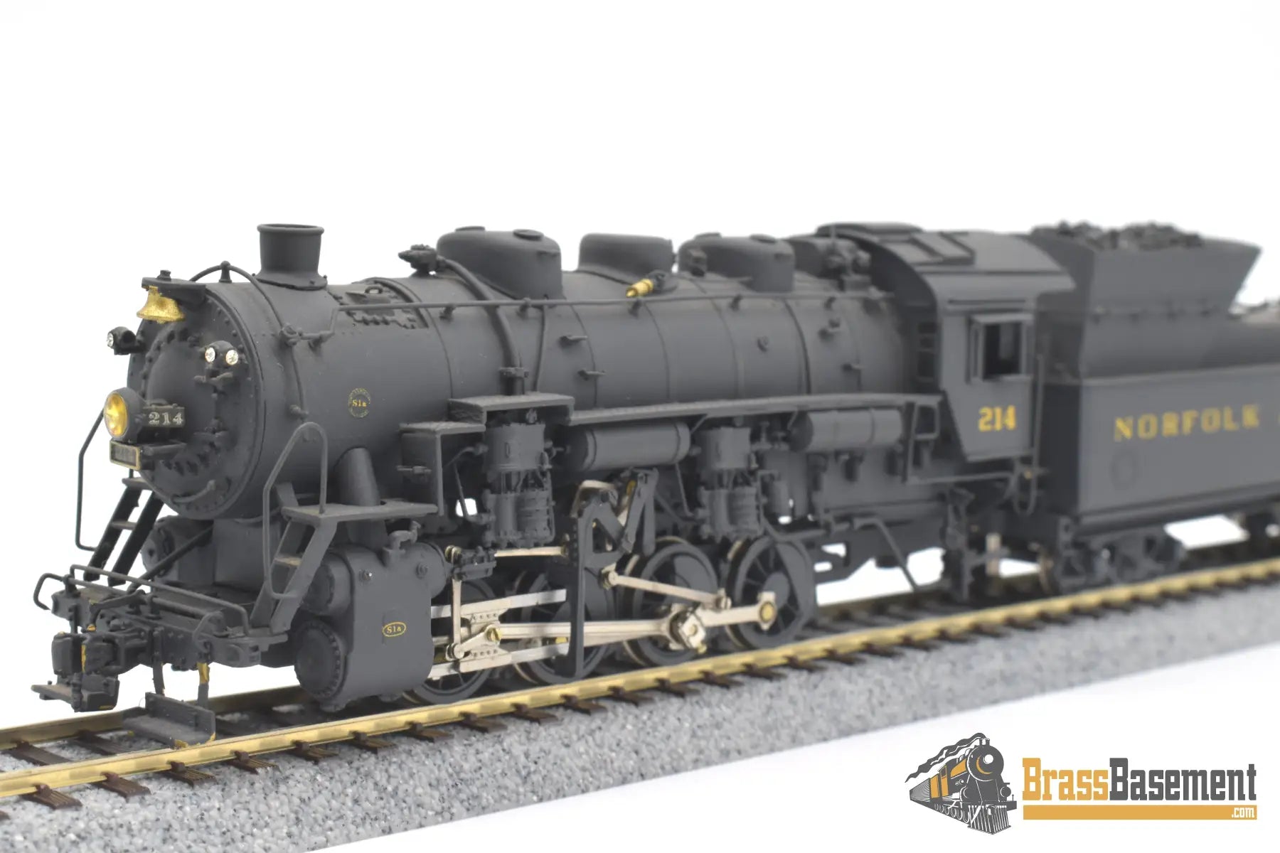 Ho Brass - Pfm Norfolk & Western N&W S - 1A 0 - 8 - 0 #214 Great Paint Samhongsa Steam