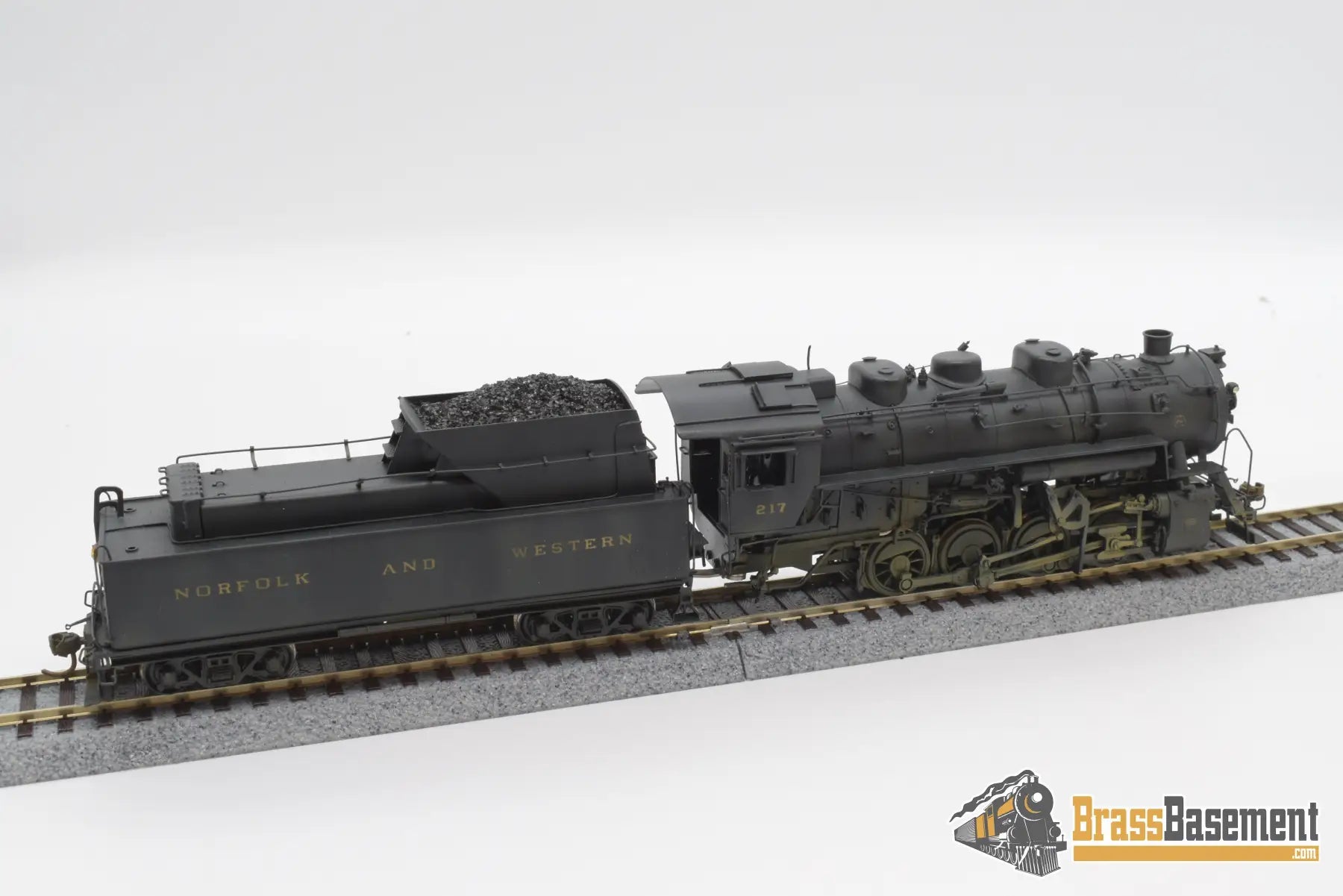 Ho Brass - Pfm Norfolk & Western S1A 0 - 8 - 0 Samhongsa Nice Paint Steam