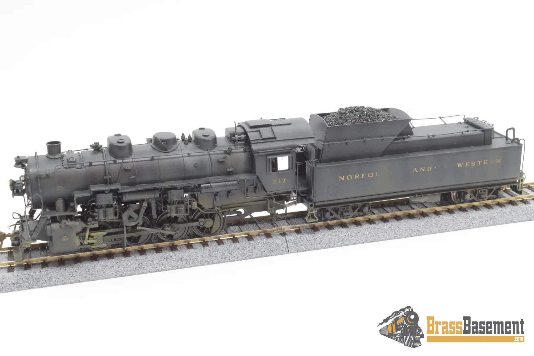 Ho Brass - Pfm Norfolk & Western S1A 0 - 8 - 0 Samhongsa Nice Paint Steam