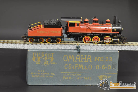 Ho Brass - Pfm ’Omaha’ 0 - 6 - 0 Custom Painted Virginia & Truckee Steam