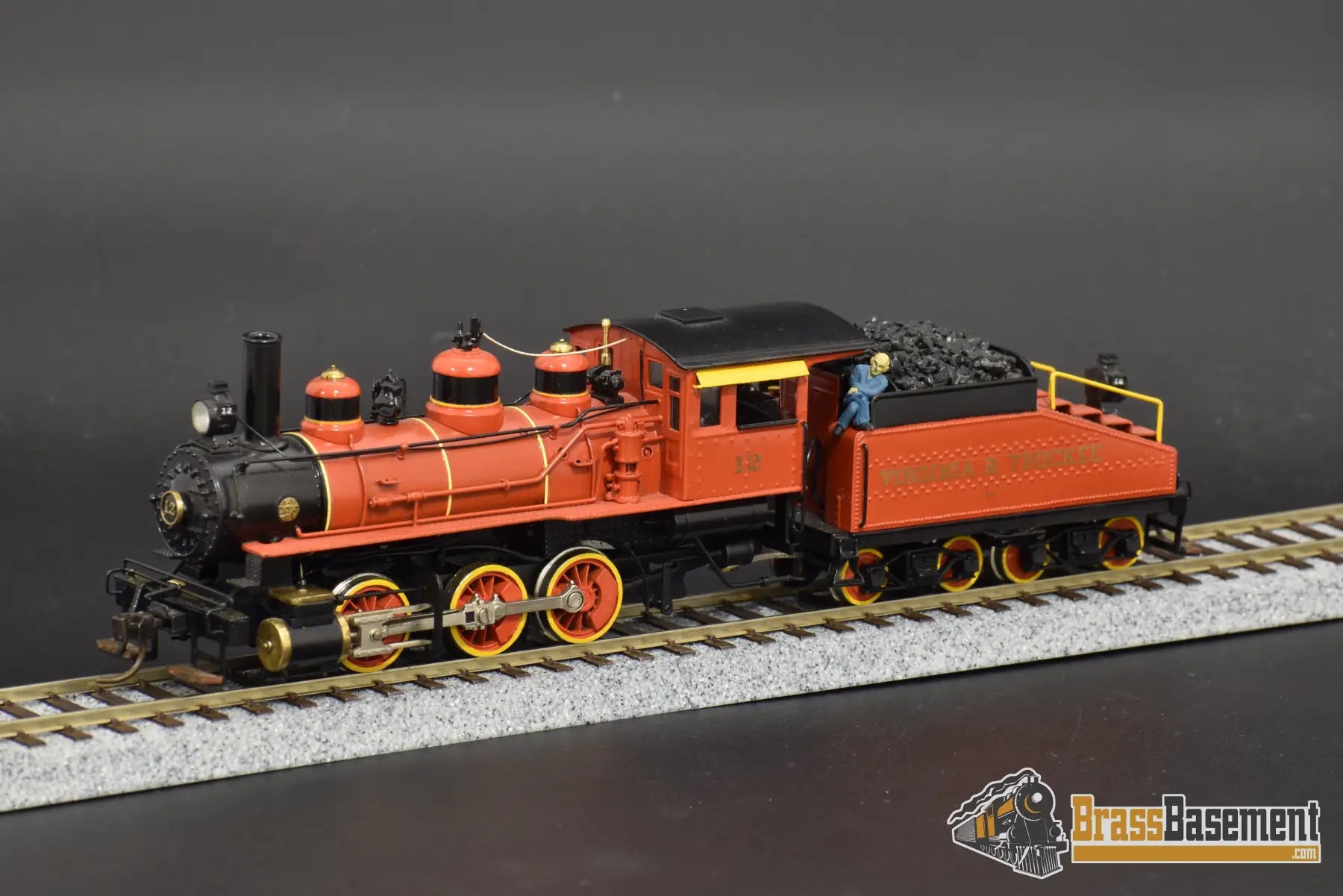 Ho Brass - Pfm ’Omaha’ 0 - 6 - 0 Custom Painted Virginia & Truckee Steam
