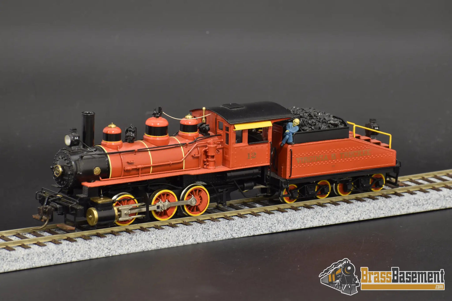 Ho Brass - Pfm ’Omaha’ 0 - 6 - 0 Custom Painted Virginia & Truckee Steam